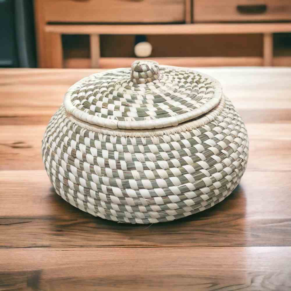 Natural Weave Sabai Grass Storage Box